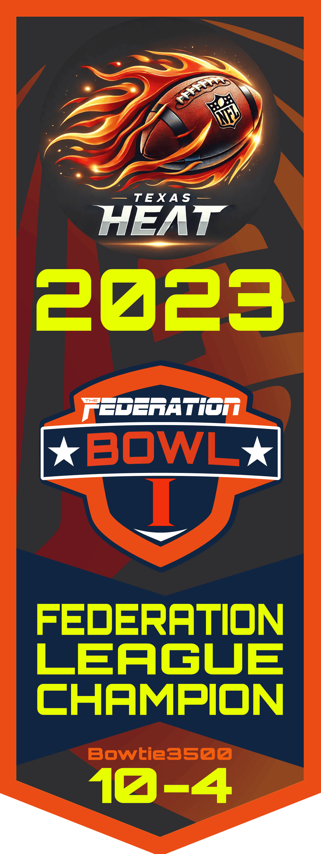 2023 Federation League Champion - Texas Heat